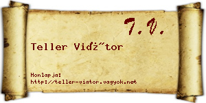 Teller Viátor névjegykártya